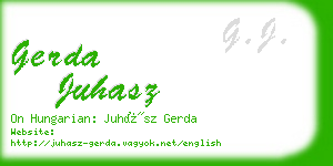 gerda juhasz business card